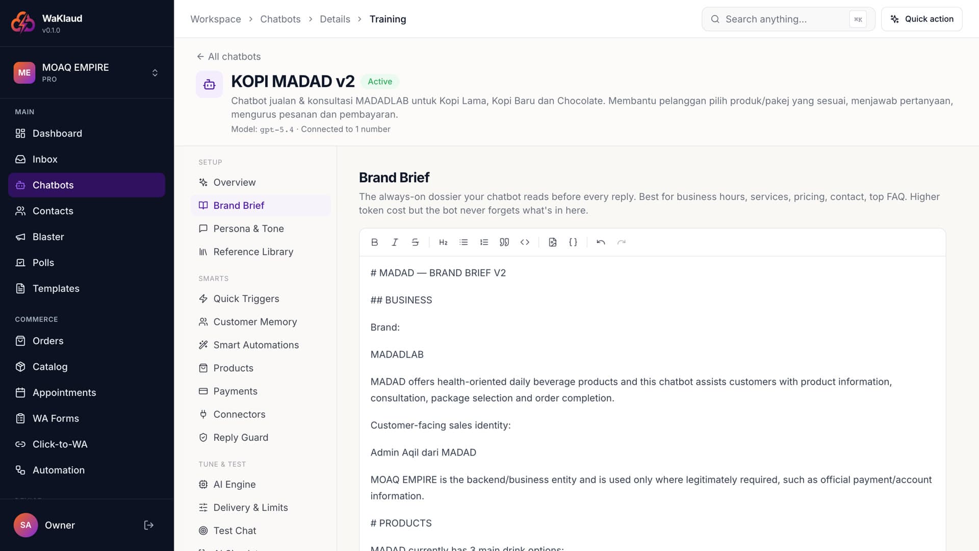 WaKlaud — Brief it like a new staff member